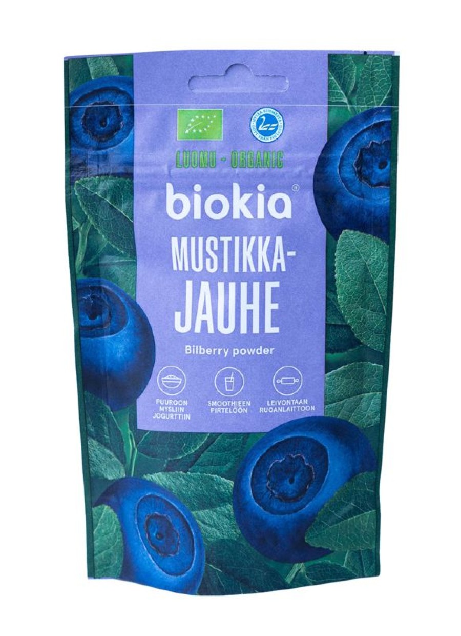 Elintarvikkeet Biokia | Biokia Luomumustikkajauhe 30G