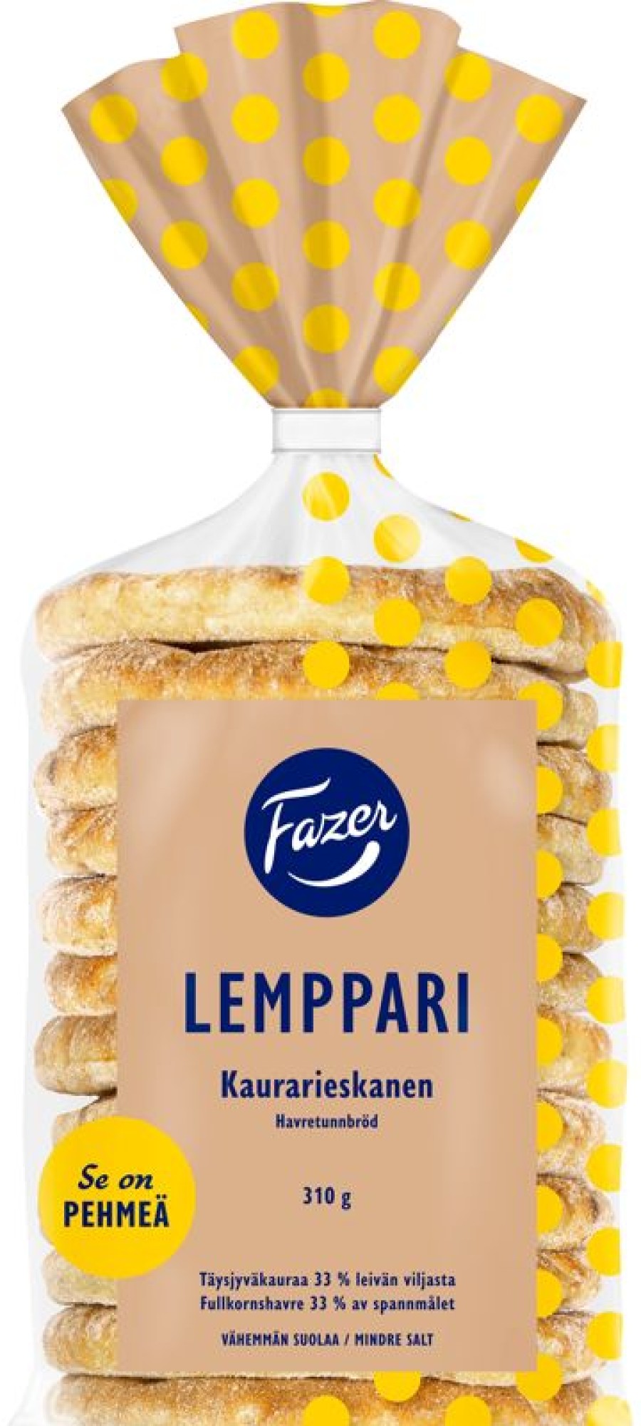 Leipomotuotteet Fazer leipomot | Fazer Lemppari Kaurarieskanen 12Kpl 310G, Kaura-Vehnarieska