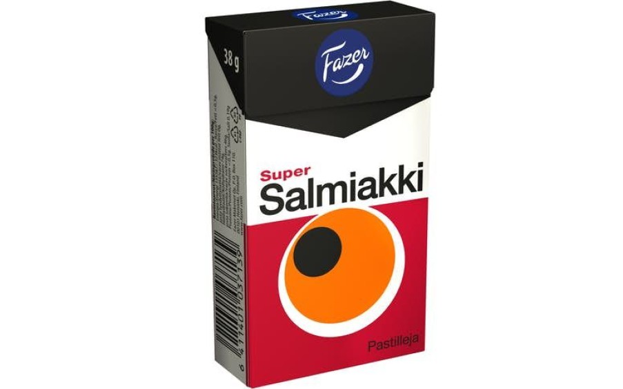 Elintarvikkeet Fazer Makeiset | Fazer Super Salmiakki 38G