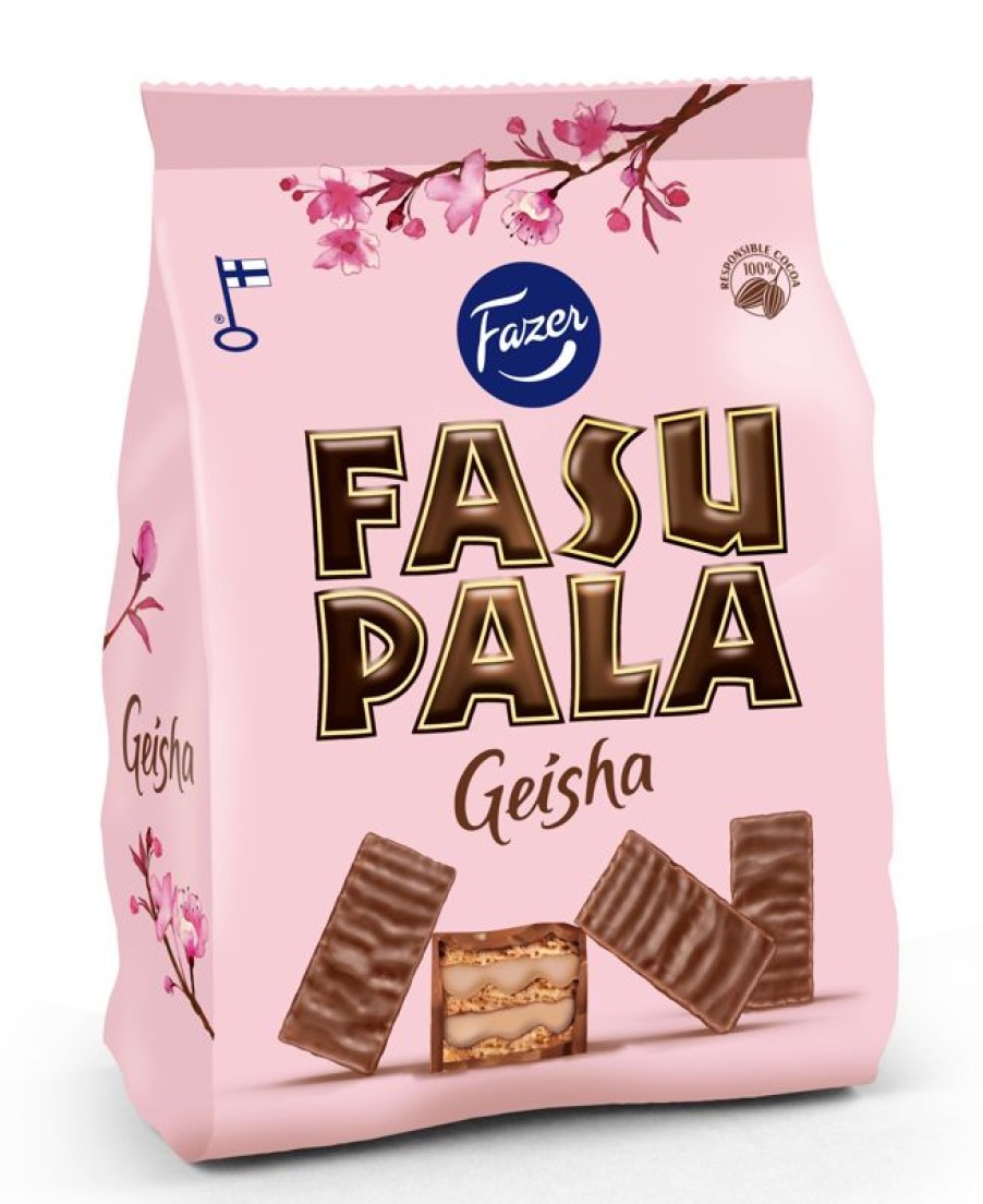 Leipomotuotteet Fazer Makeiset | Fazer Fasupala Geisha Vohvelikeksi 175G