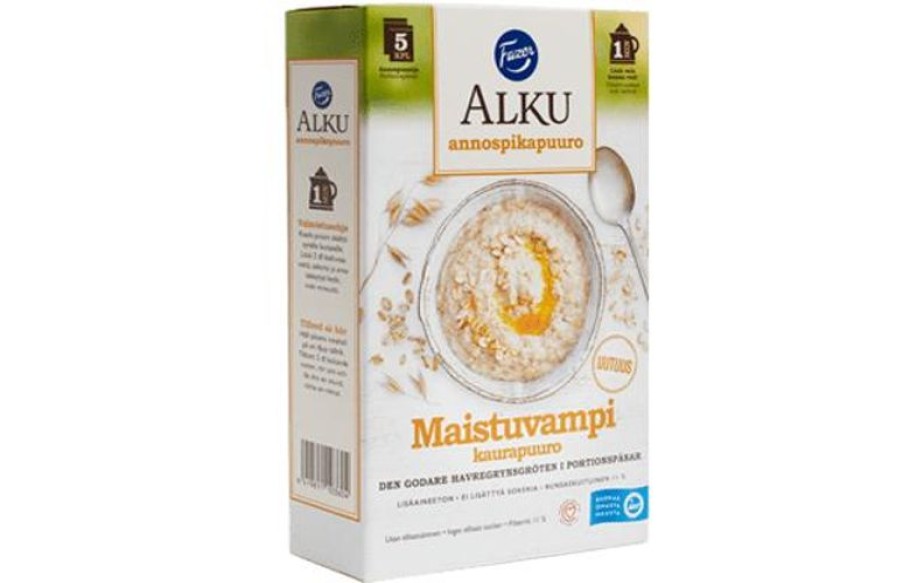 Elintarvikkeet Kespro | Fazer Alku Annospikapuuro Maistuvampi Kaurapuuro 5X40G