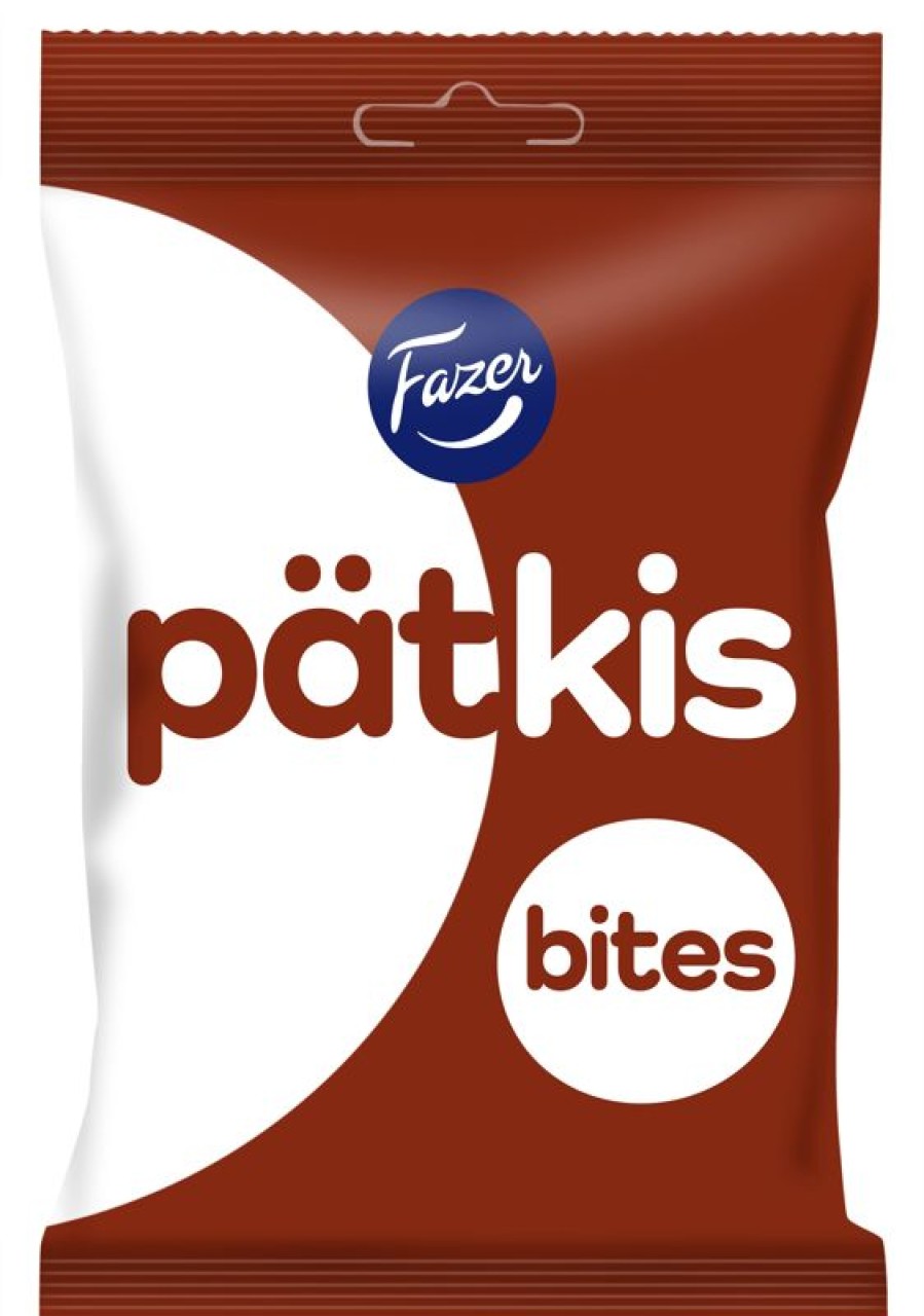 Elintarvikkeet Fazer Makeiset | Fazer Patkis Bites Minttutryffeli Suklaa Karkkipussi 140G