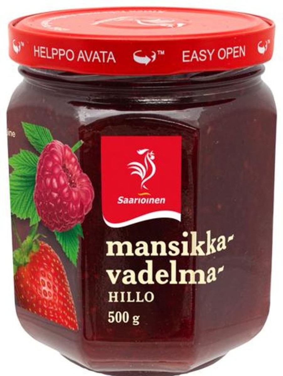 Elintarvikkeet Kespro | Saarioinen Mansikka-Vadelmahillo 500G