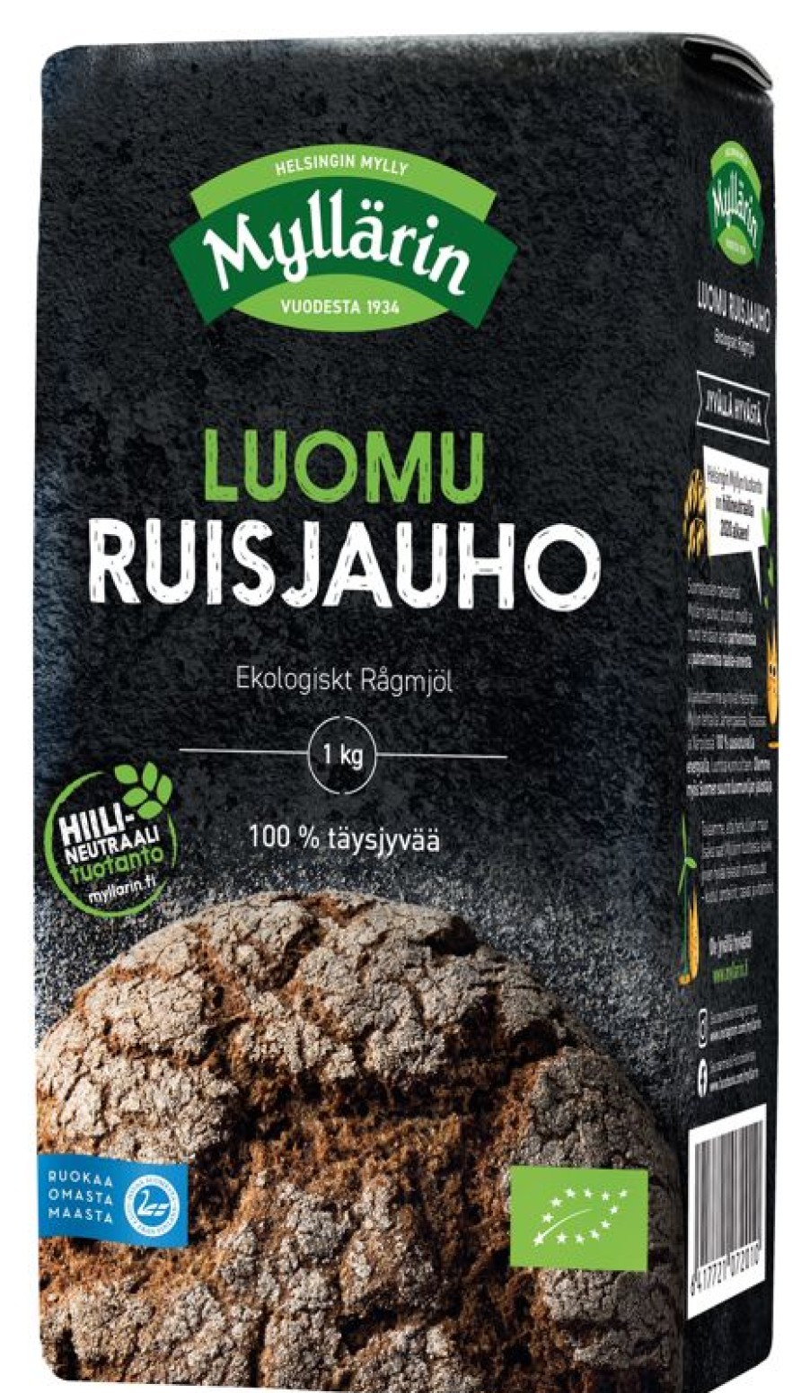 Elintarvikkeet Kespro | Myllarin 1Kg Luomu Ruisjauho