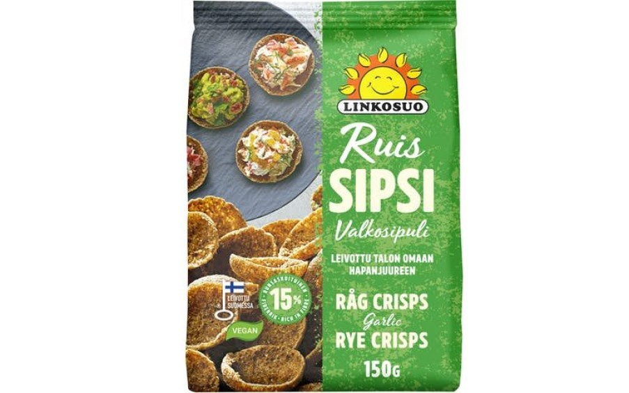 Elintarvikkeet Linkosuo | Linkosuo Ruissipsi Valkosipuli 150G