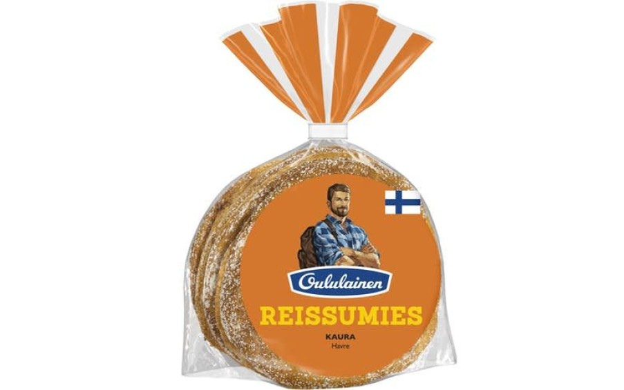 Leipomotuotteet Fazer leipomot | Oululainen Reissumies Kaura 4Kpl 275G, Kauraleipa