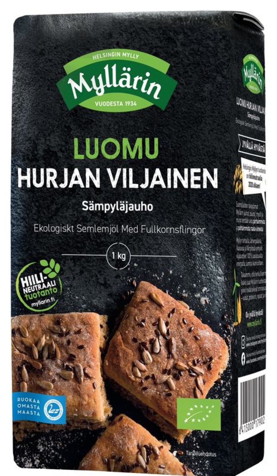 Elintarvikkeet Kespro | Myllarin 1Kg Luomu Hurjan Viljainen Sampylajauho