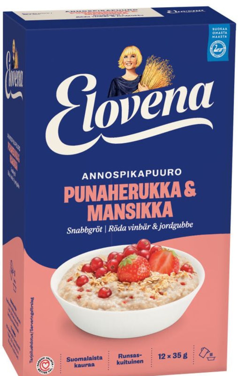 Elintarvikkeet Kespro | Elovena 420G Punaherukka-Mansikka Annospikapuuro