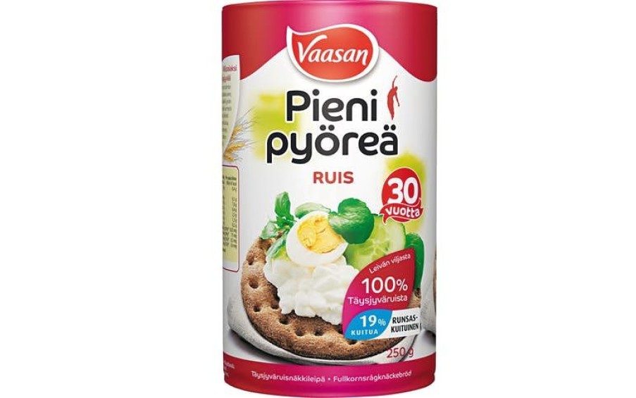 Leipomotuotteet Kespro | Vaasan Pieni Pyorea Ruis 250G Taysjyvaruisnakkileipa