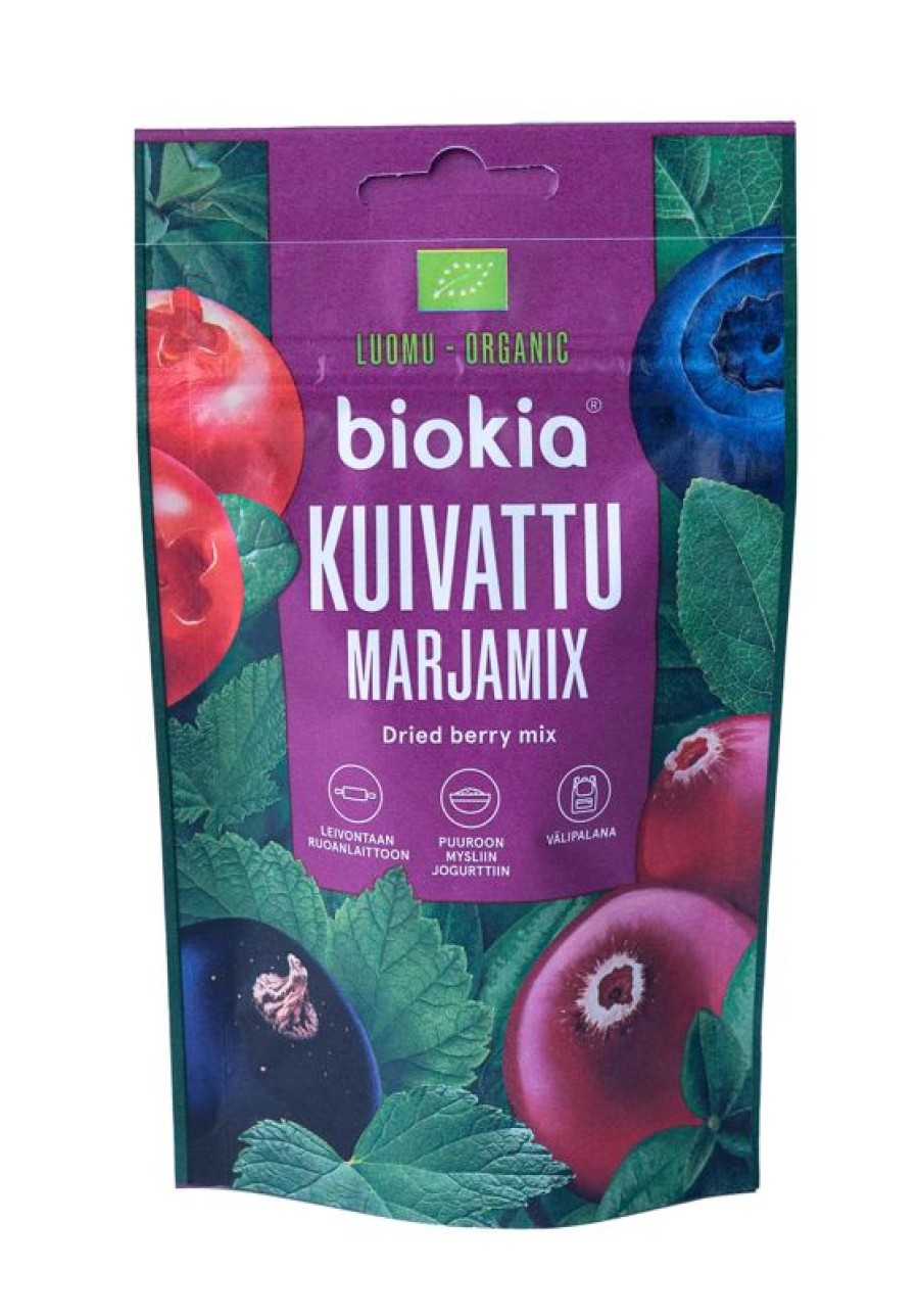 Elintarvikkeet Biokia | Biokia Luomu Kuivattu Marjamix 50G