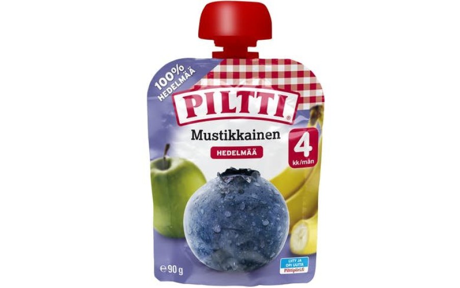 Lapsille Kespro | Piltti 90G Mustikkainen Hedelmasose 4Kk Annospussi 7Kpl Monipakkaus