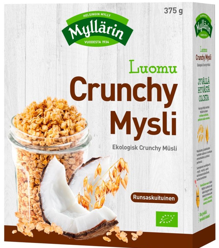 Elintarvikkeet Kespro | Myllarin 375G Luomu Crunchy Mysli