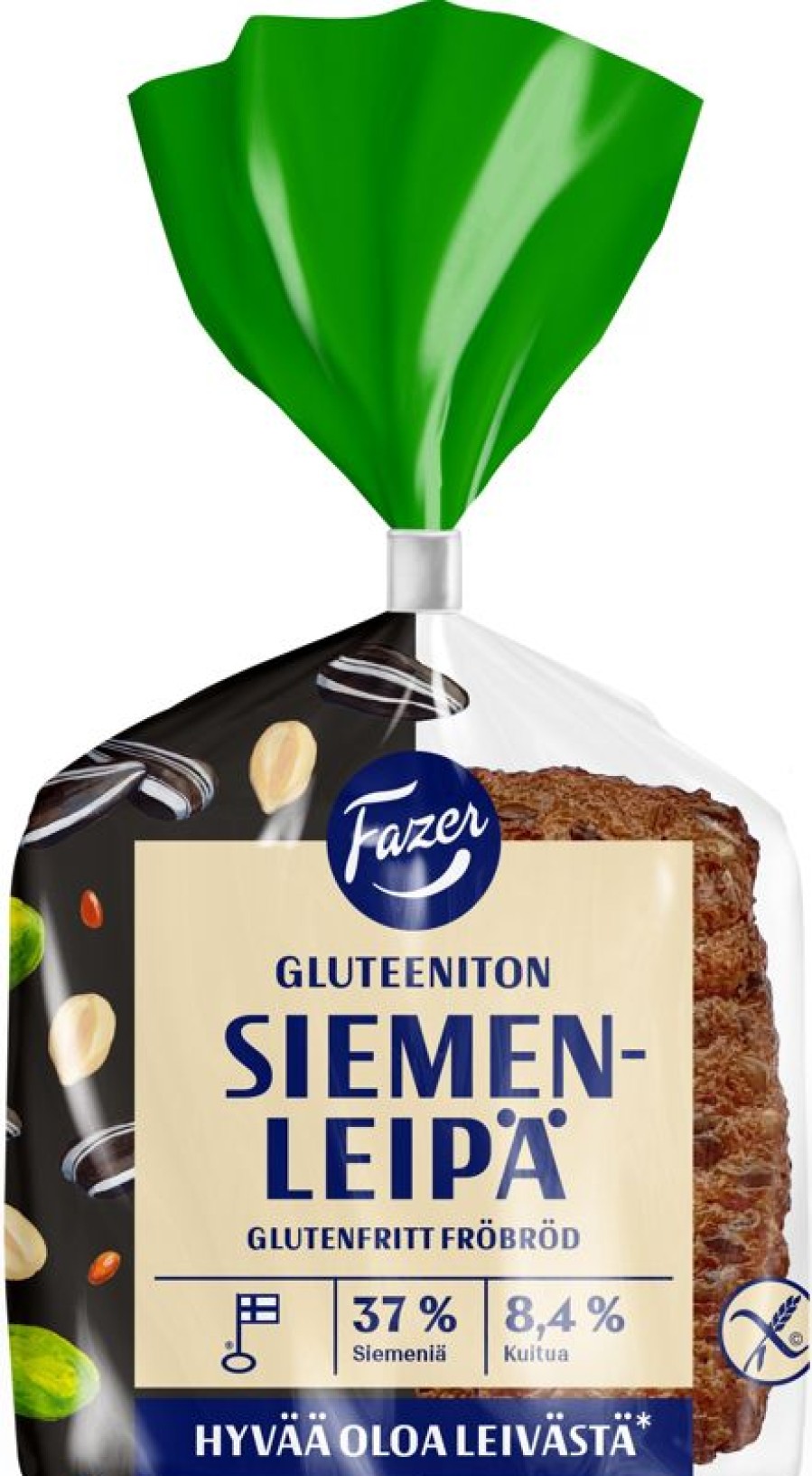 Leipomotuotteet Fazer leipomot | Fazer Siemenleipa Gluteeniton 3Kpl 165G