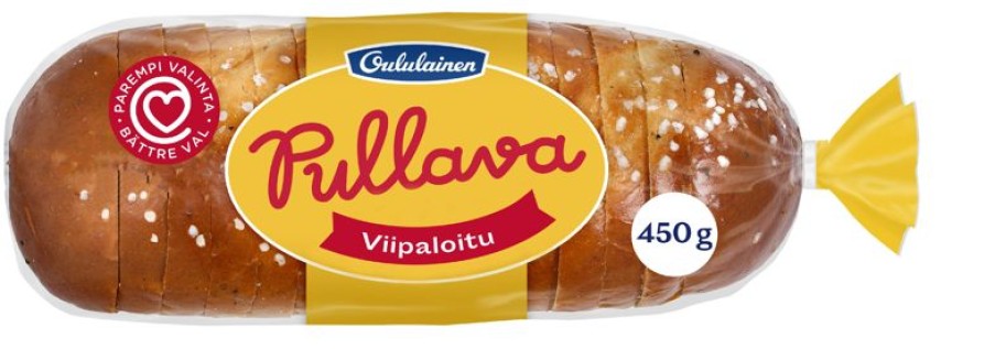 Leipomotuotteet Fazer leipomot | Oululainen Pullava Viipaloitu 450G, Vehnapitko