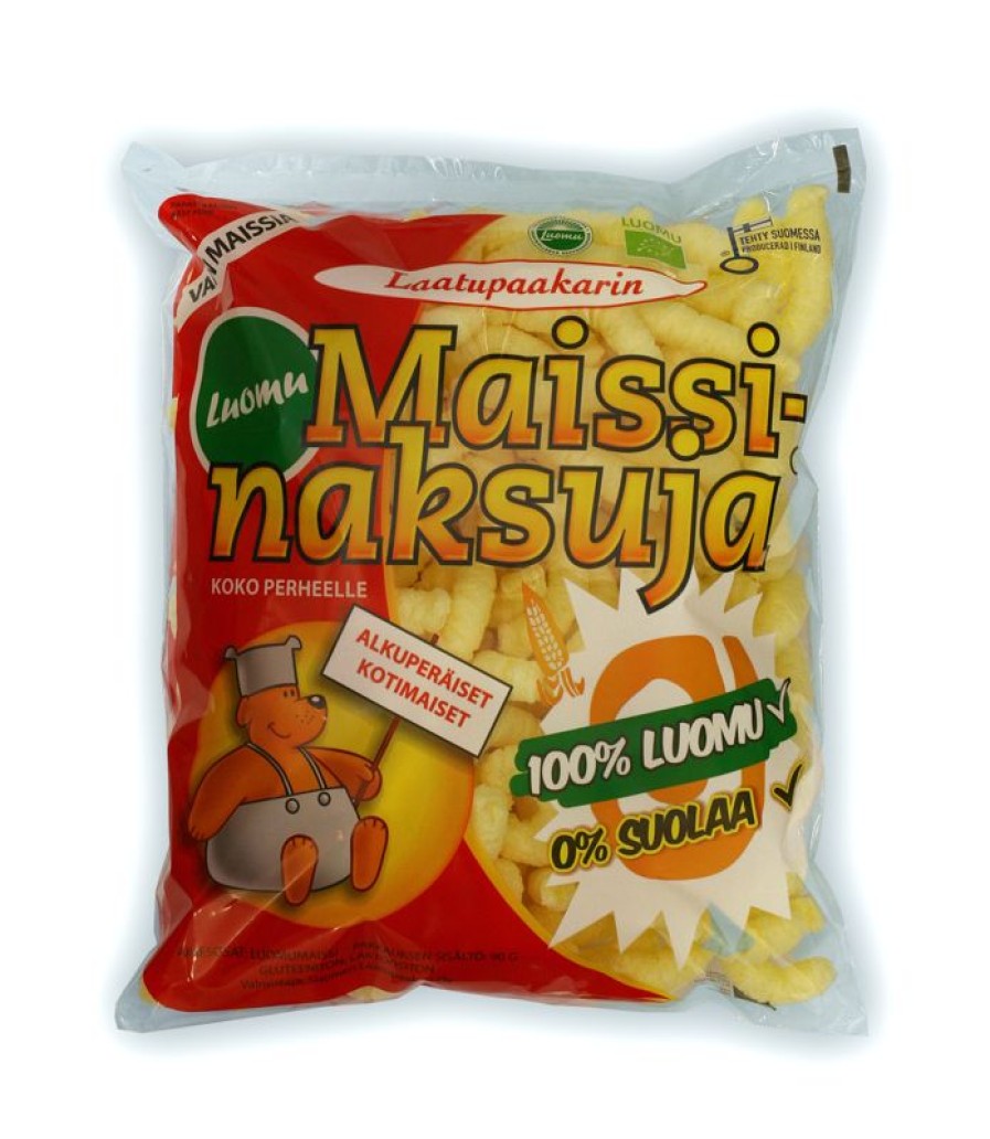 Elintarvikkeet Kespro | Laatupaakarin Gluteeniton Luomu Maissinaksuja 90G