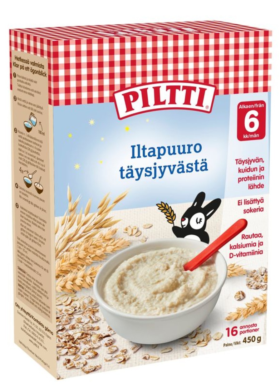 Lapsille Kespro | Piltti 450G Iltapuuro Taysjyvasta Puurojauhe 6Kk