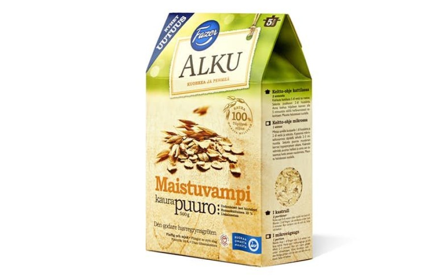 Elintarvikkeet Kespro | Fazer Alku 500G Maistuvampi Kaurapuuro Hiutaleseos