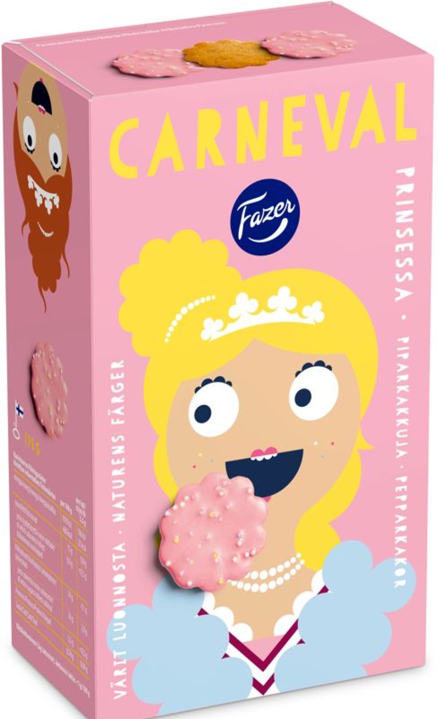 Leipomotuotteet Fazer Makeiset | Fazer Carneval Prinsessa Piparkakku 175G