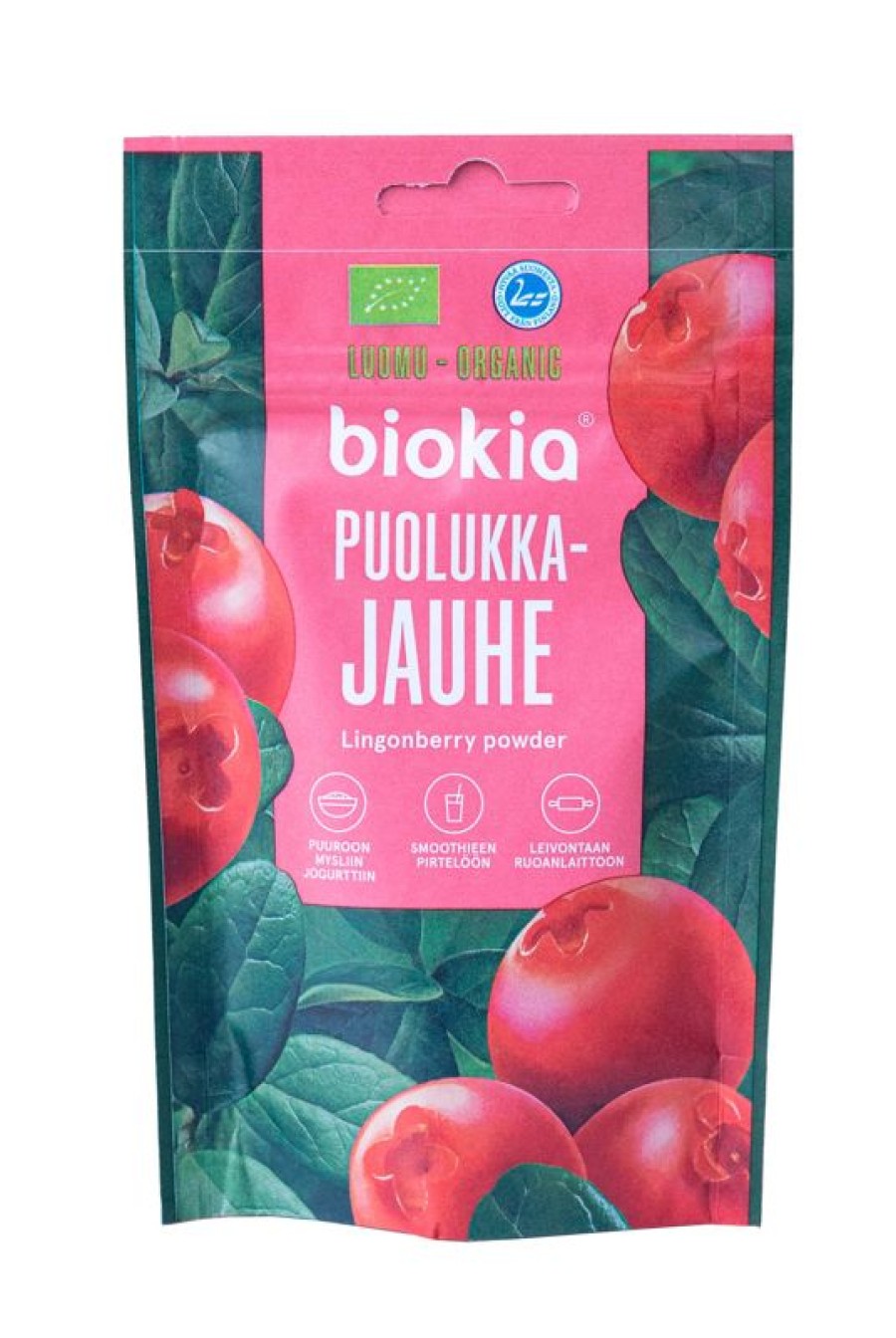 Elintarvikkeet Biokia | Biokia Luomupuolukkajauhe 30G