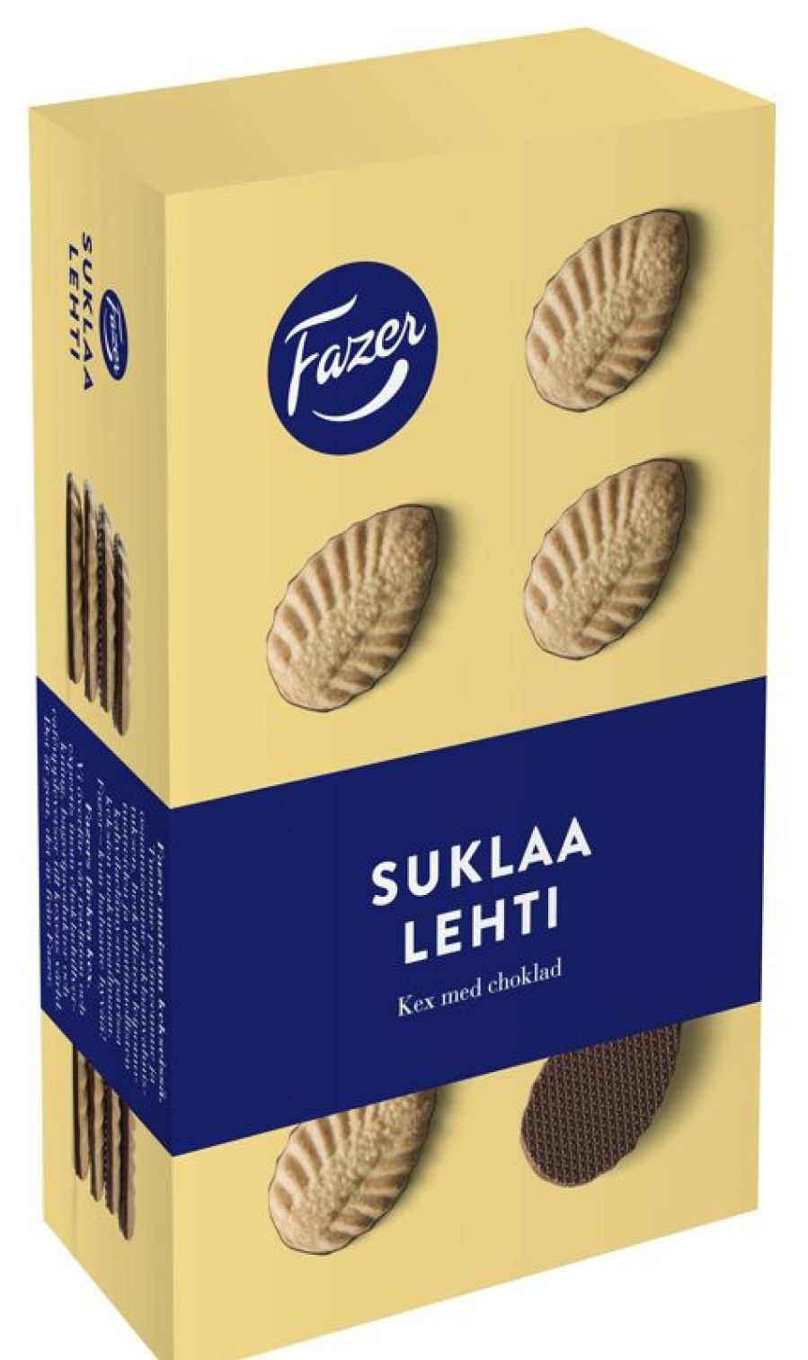 Leipomotuotteet Fazer Makeiset | Fazer Suklaalehti 185G Suklaisia Pikkukekseja