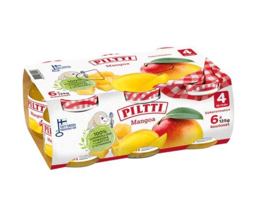 Lapsille Kespro | Piltti 6X125G Mangoa Hedelmasose 4Kk