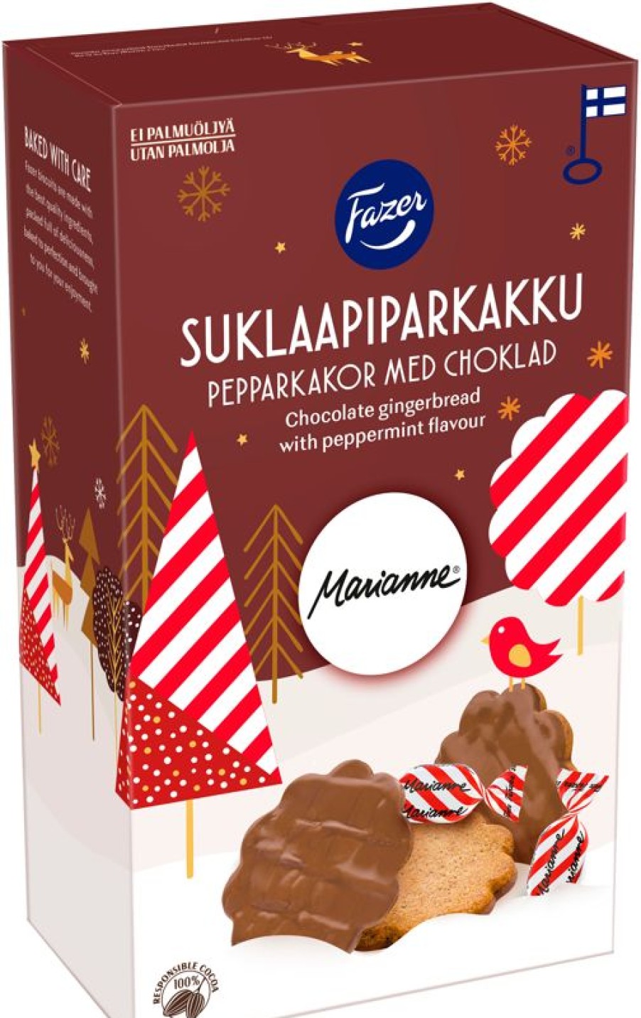 Joulu 2023 Fazer Makeiset | Fazer Suklaapiparkakku Marianne 175G