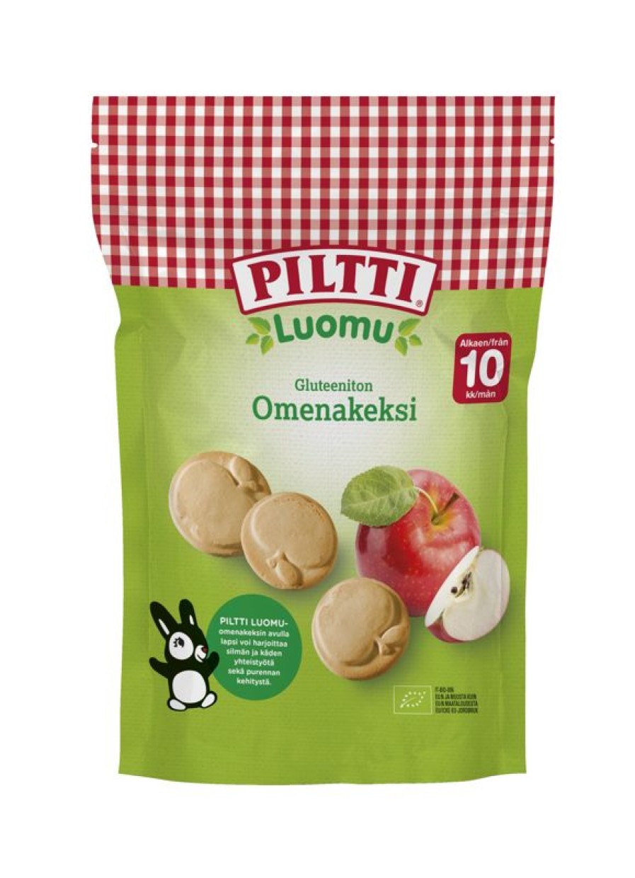 Lapsille Kespro | Piltti 150G Gluteeniton Luomuomenakeksi 10Kk