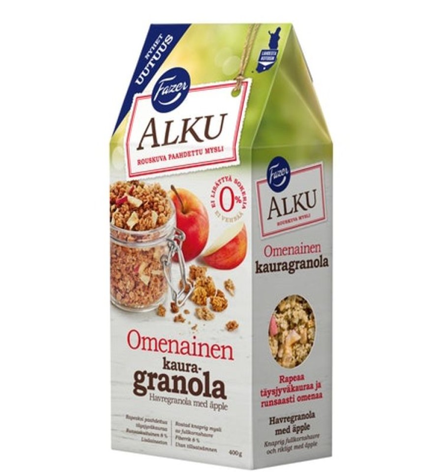 Elintarvikkeet Kespro | Fazer Alku Omenainen Kauragranola 400 G