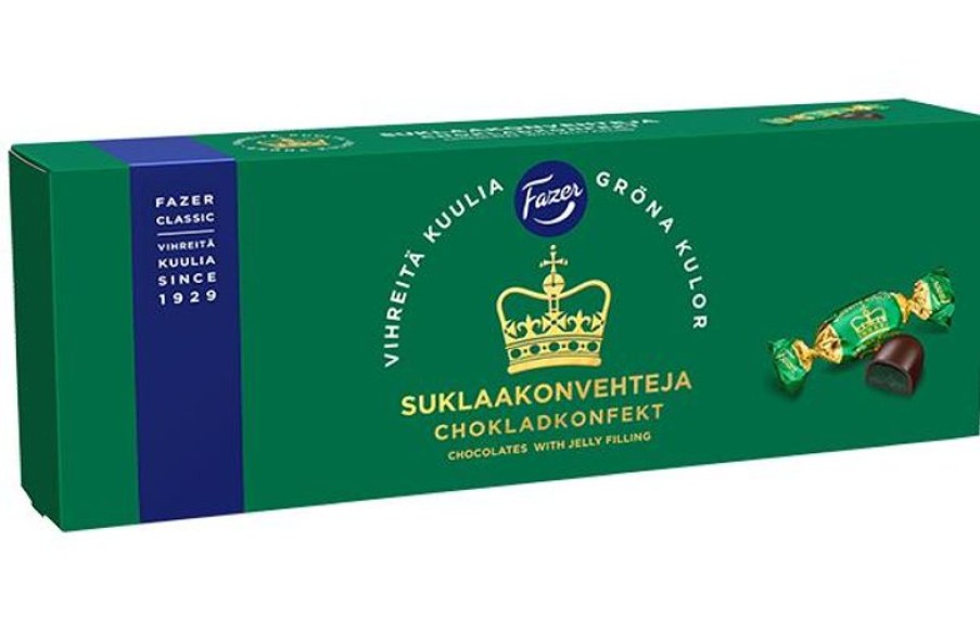 Joulu 2023 Fazer Makeiset | Fazer Vihreita Kuulia Suklaakonvehti 320G