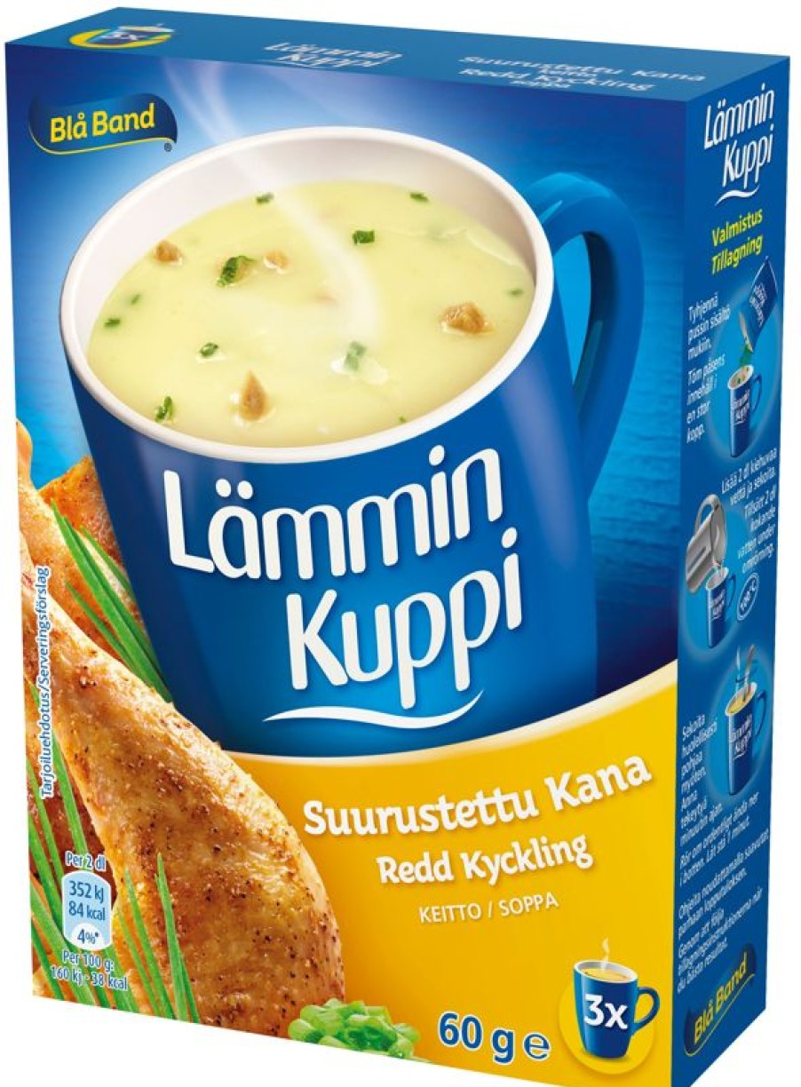 Elintarvikkeet Kespro | Bla Band Lammin Kuppi Laktoositon Suurustettu Kanakeitto 3X20G