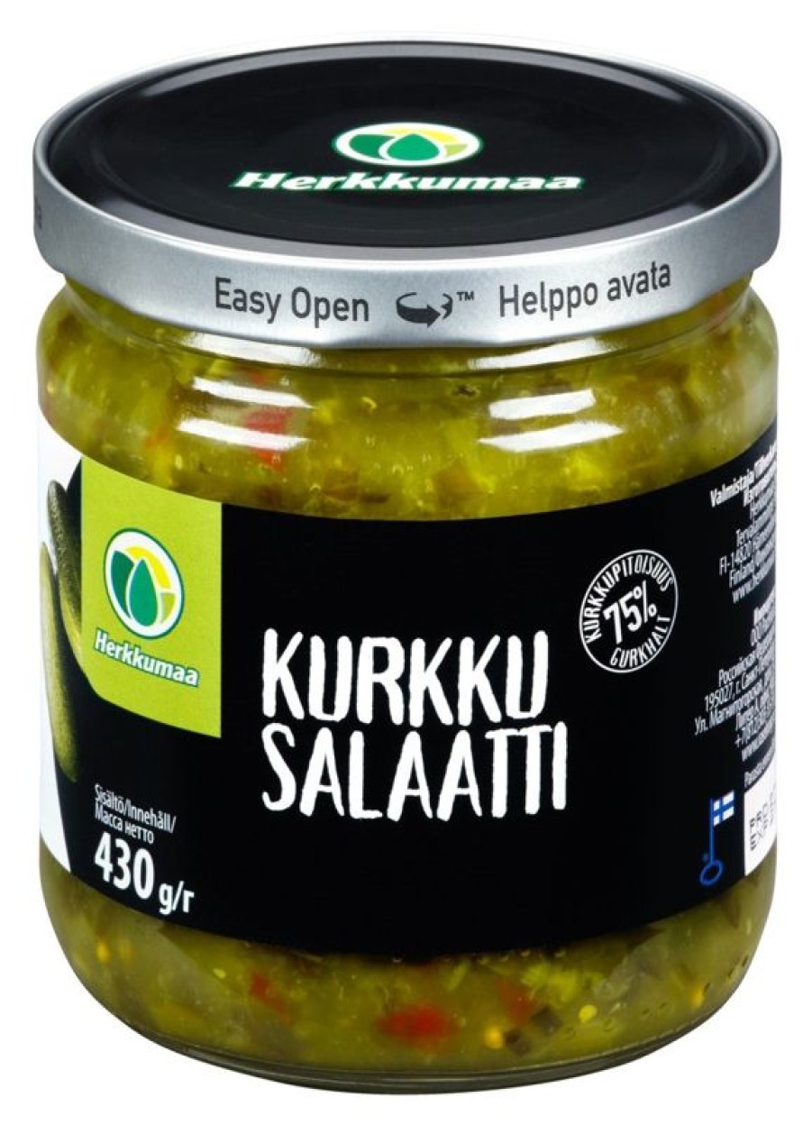 Elintarvikkeet Kespro | Herkkumaa Kurkkusalaatti 430G