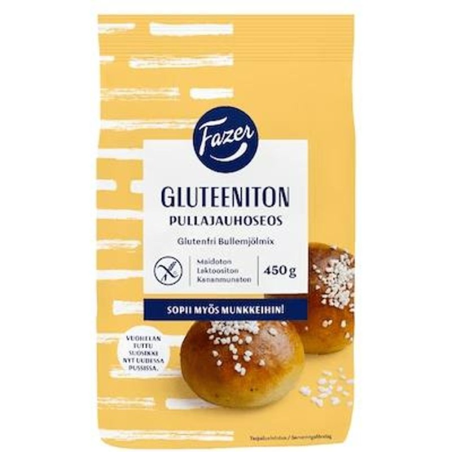 Elintarvikkeet Kespro | Fazer Gluteeniton Pullajauhoseos 450G