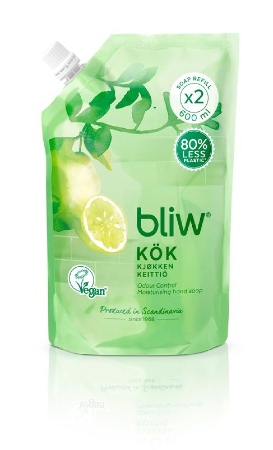 Koti Ja Vapaa&Aika Orkla | Bliw Keittio Villitimjami & Lime Tayttopussi Nestesaippua 600Ml