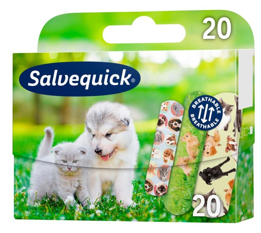 Lapsille Orkla | Salvequick Laastari 20Kpl Animal Planet