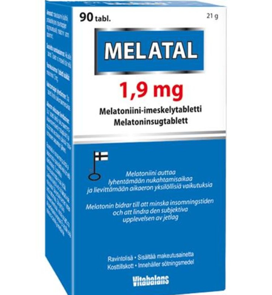 Elintarvikkeet Kespro | Melatal 1.9 Mg Melatoniini-Imeskelytabletti 90 Tabl. Vitabalans