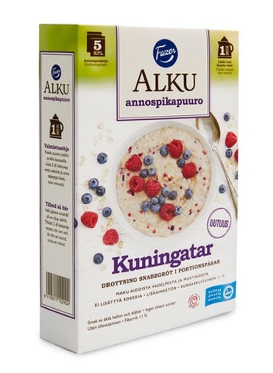 Elintarvikkeet Kespro | Fazer Alku Kuningatar Annospikapuuro 200 G (5 X 40 G)